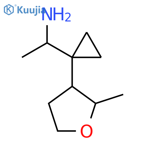 1-1-(2-methyloxolan-3-yl)cyclopropylethan-1-amine structure