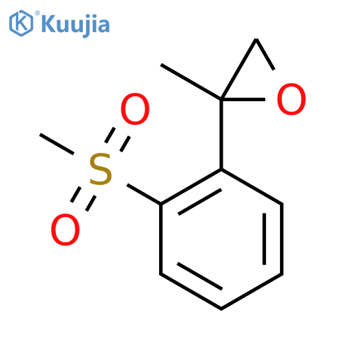 2-(2-methanesulfonylphenyl)-2-methyloxirane structure