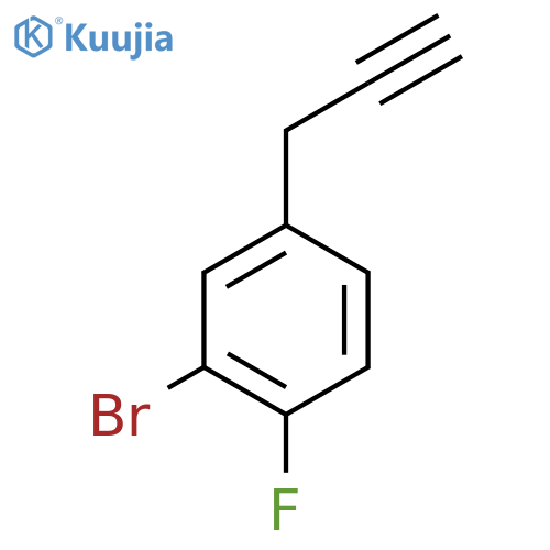 2-bromo-1-fluoro-4-(prop-2-yn-1-yl)benzene structure