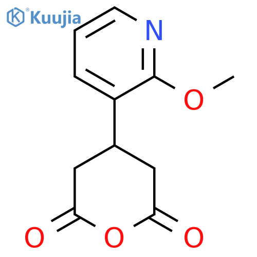 4-(2-methoxypyridin-3-yl)oxane-2,6-dione structure