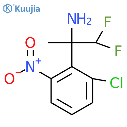 2-(2-chloro-6-nitrophenyl)-1,1-difluoropropan-2-amine structure
