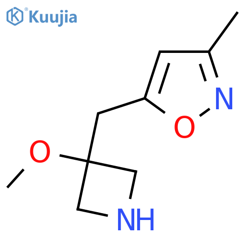 5-(3-methoxyazetidin-3-yl)methyl-3-methyl-1,2-oxazole structure