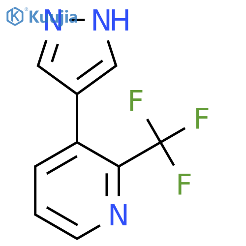 3-(1H-pyrazol-4-yl)-2-(trifluoromethyl)pyridine structure
