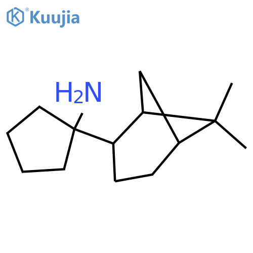 1-{6,6-dimethylbicyclo3.1.1heptan-2-yl}cyclopentan-1-amine structure