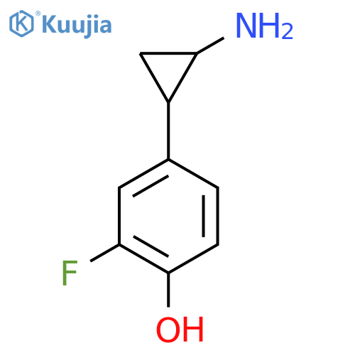 4-(2-aminocyclopropyl)-2-fluorophenol structure