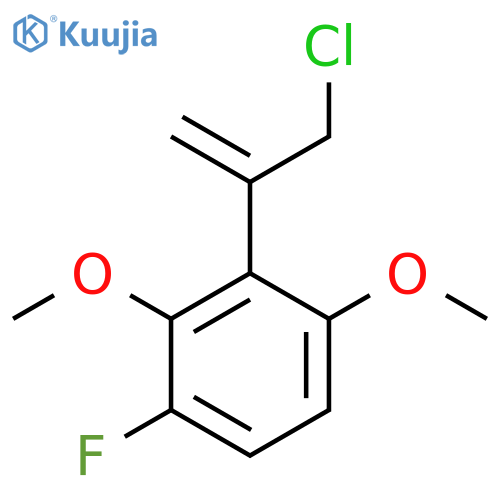 2-(3-Chloroprop-1-en-2-yl)-4-fluoro-1,3-dimethoxybenzene structure