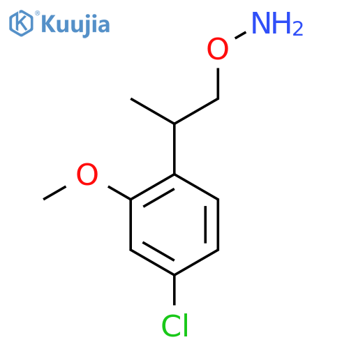 O-[2-(4-chloro-2-methoxyphenyl)propyl]hydroxylamine structure