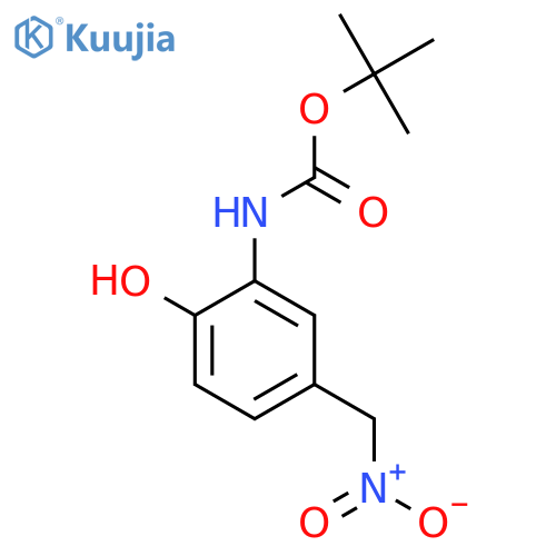 tert-butyl N-2-hydroxy-5-(nitromethyl)phenylcarbamate structure