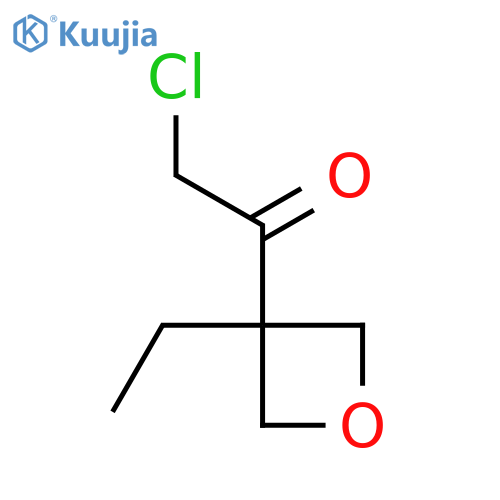 2-chloro-1-(3-ethyloxetan-3-yl)ethan-1-one structure