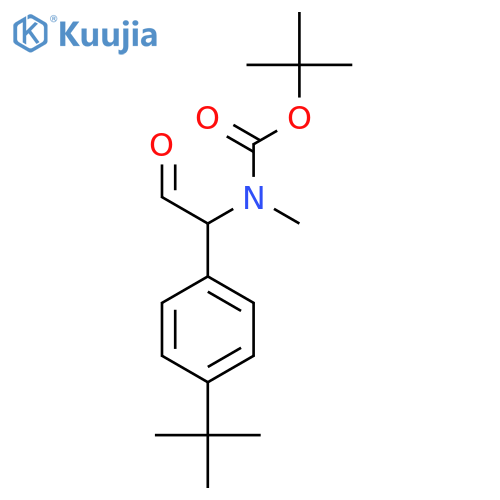 tert-butyl N-1-(4-tert-butylphenyl)-2-oxoethyl-N-methylcarbamate structure