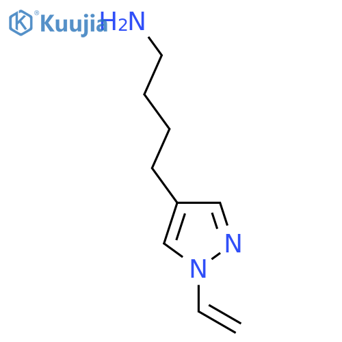 4-(1-ethenyl-1H-pyrazol-4-yl)butan-1-amine structure