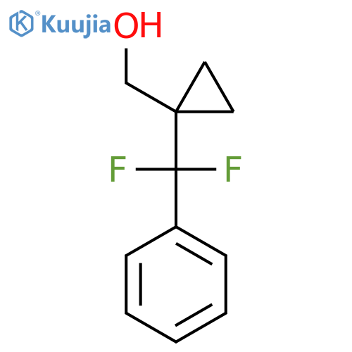 {1-difluoro(phenyl)methylcyclopropyl}methanol structure