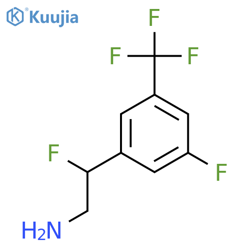 2-fluoro-2-3-fluoro-5-(trifluoromethyl)phenylethan-1-amine structure