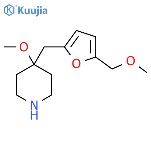 4-methoxy-4-{5-(methoxymethyl)furan-2-ylmethyl}piperidine structure