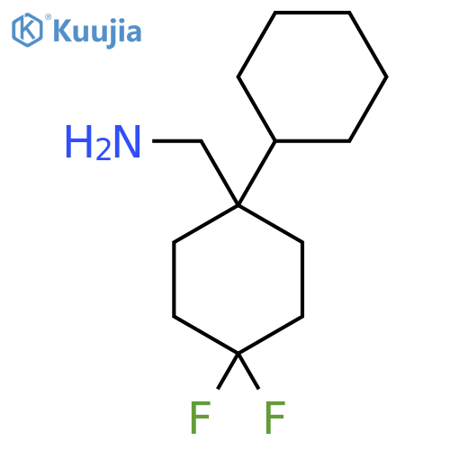 (1-cyclohexyl-4,4-difluorocyclohexyl)methanamine structure