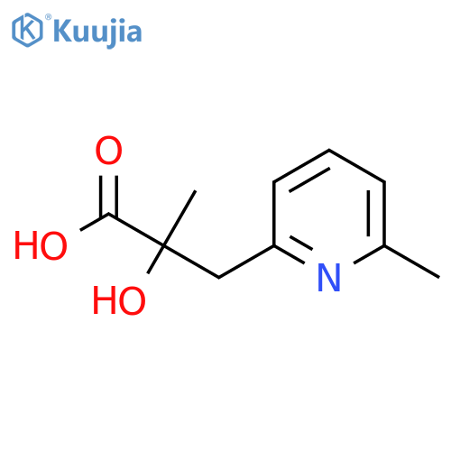 2-hydroxy-2-methyl-3-(6-methylpyridin-2-yl)propanoic acid structure