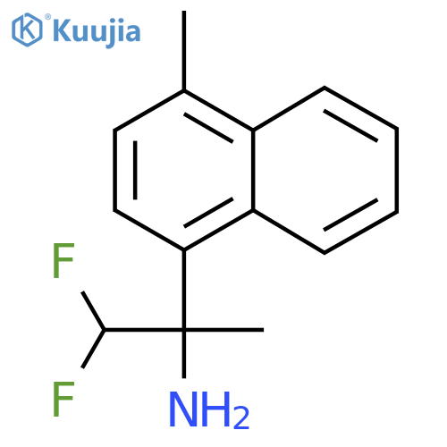 1,1-difluoro-2-(4-methylnaphthalen-1-yl)propan-2-amine structure