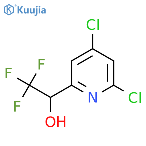1-(4,6-dichloropyridin-2-yl)-2,2,2-trifluoroethan-1-ol structure