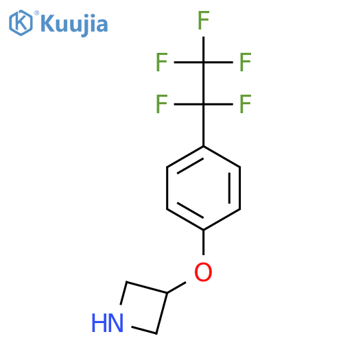 3-4-(pentafluoroethyl)phenoxyazetidine structure