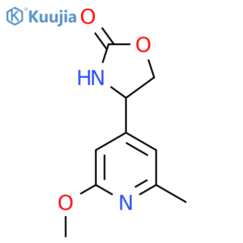 4-(2-methoxy-6-methylpyridin-4-yl)-1,3-oxazolidin-2-one structure