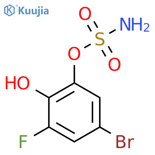 5-bromo-3-fluoro-2-hydroxyphenyl sulfamate structure