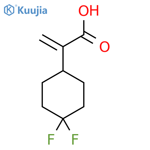 2-(4,4-difluorocyclohexyl)prop-2-enoic acid structure