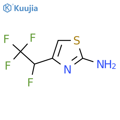 4-(1,2,2,2-tetrafluoroethyl)-1,3-thiazol-2-amine structure