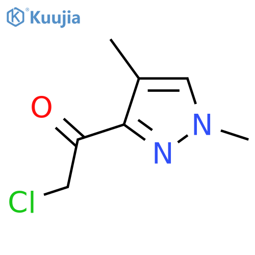2-chloro-1-(1,4-dimethyl-1H-pyrazol-3-yl)ethan-1-one structure