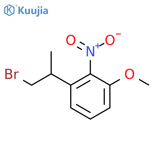 1-(1-bromopropan-2-yl)-3-methoxy-2-nitrobenzene structure