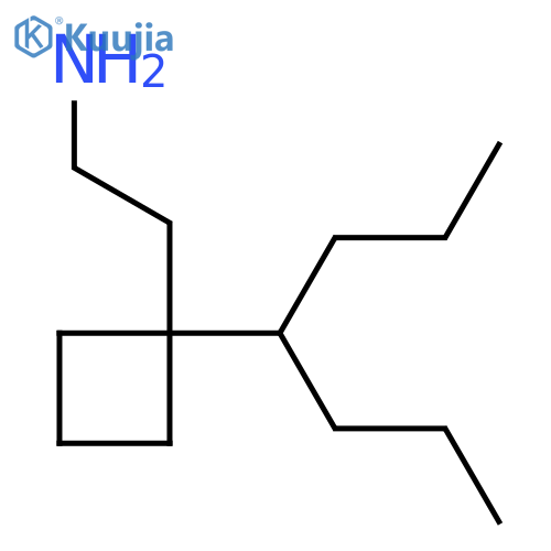 2-1-(heptan-4-yl)cyclobutylethan-1-amine structure