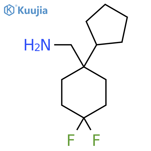 (1-Cyclopentyl-4,4-difluorocyclohexyl)methanamine structure