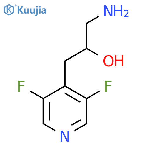 1-amino-3-(3,5-difluoropyridin-4-yl)propan-2-ol structure