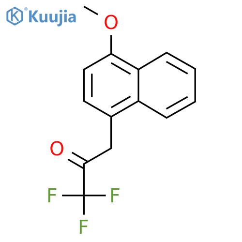 1,1,1-trifluoro-3-(4-methoxynaphthalen-1-yl)propan-2-one structure