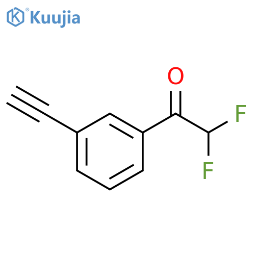 1-(3-ethynylphenyl)-2,2-difluoroethan-1-one structure