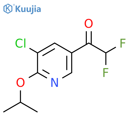 1-5-chloro-6-(propan-2-yloxy)pyridin-3-yl-2,2-difluoroethan-1-one structure