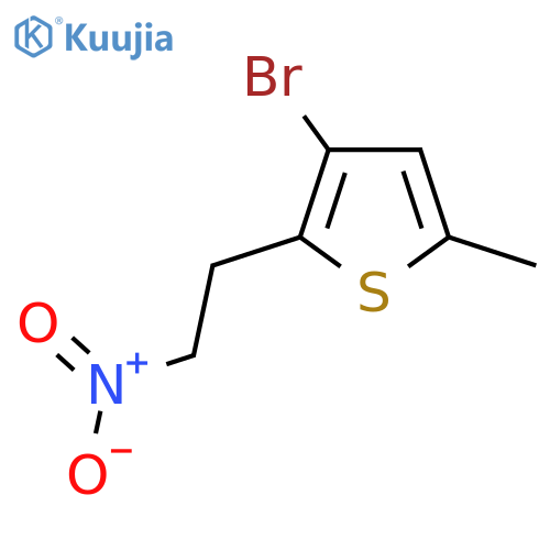 3-bromo-5-methyl-2-(2-nitroethyl)thiophene structure