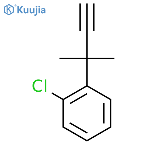 1-chloro-2-(2-methylbut-3-yn-2-yl)benzene structure