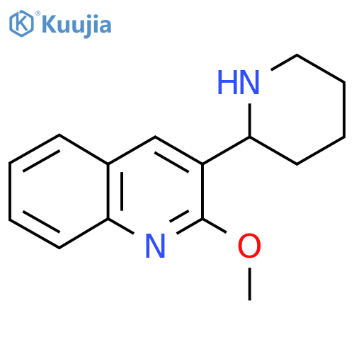 2-methoxy-3-(piperidin-2-yl)quinoline structure