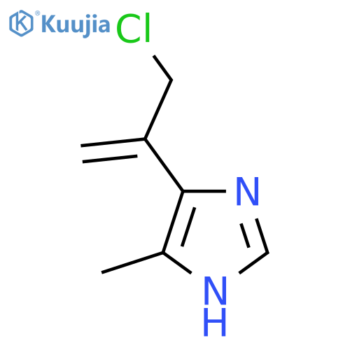 5-(3-chloroprop-1-en-2-yl)-4-methyl-1H-imidazole structure