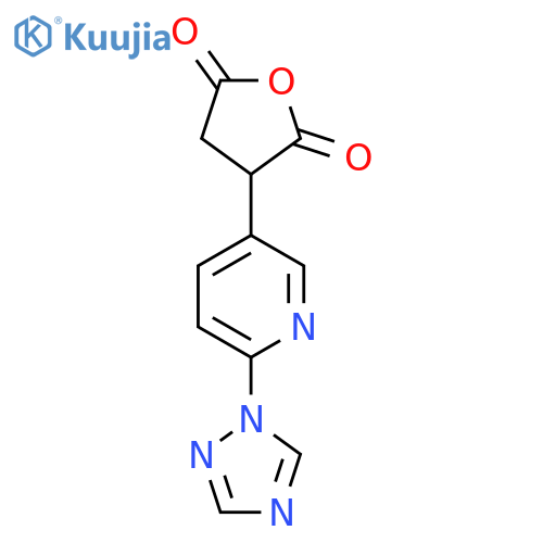 3-6-(1H-1,2,4-triazol-1-yl)pyridin-3-yloxolane-2,5-dione structure