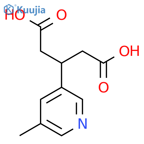 3-(5-methylpyridin-3-yl)pentanedioic acid structure