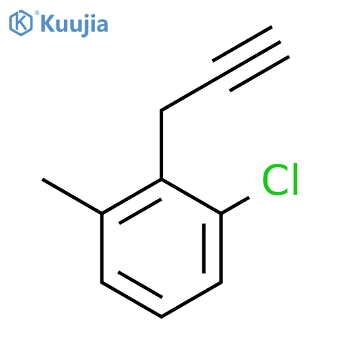 1-chloro-3-methyl-2-(prop-2-yn-1-yl)benzene structure