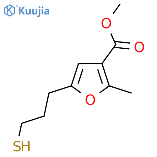 methyl 2-methyl-5-(3-sulfanylpropyl)furan-3-carboxylate structure