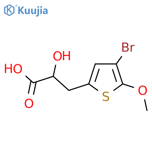 3-(4-bromo-5-methoxythiophen-2-yl)-2-hydroxypropanoic acid structure