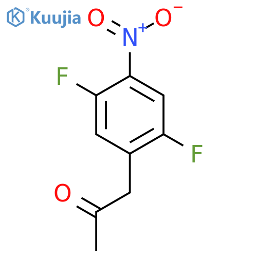 1-(2,5-difluoro-4-nitrophenyl)propan-2-one structure