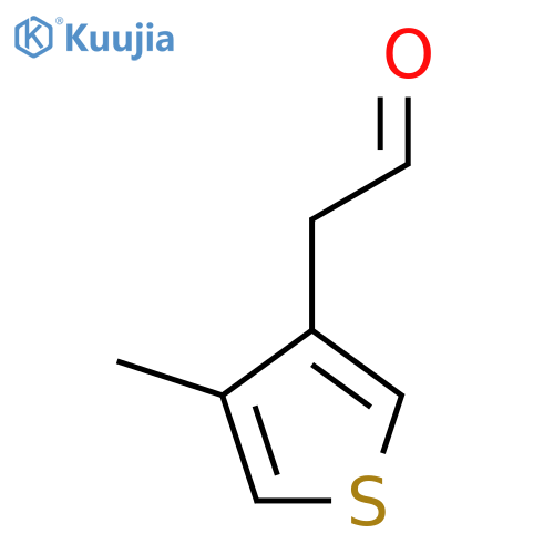 2-(4-methylthiophen-3-yl)acetaldehyde structure