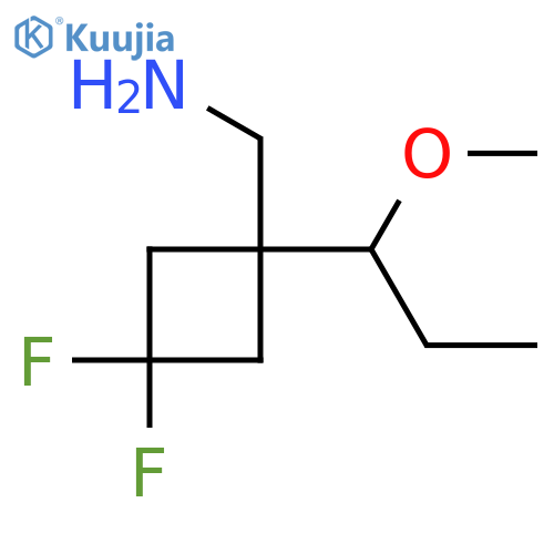3,3-difluoro-1-(1-methoxypropyl)cyclobutylmethanamine structure
