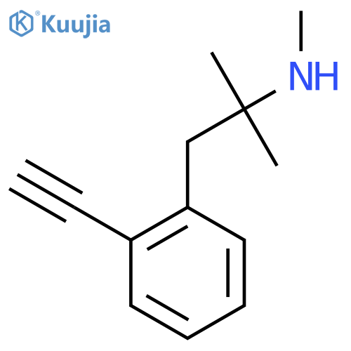 1-(2-ethynylphenyl)-2-methylpropan-2-yl(methyl)amine structure