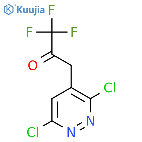 3-(3,6-dichloropyridazin-4-yl)-1,1,1-trifluoropropan-2-one structure