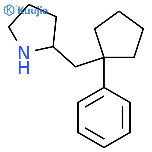 2-(1-phenylcyclopentyl)methylpyrrolidine structure